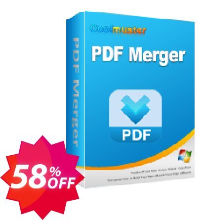 Coolmuster PDF Merger - Monthly Plan, 1 PC  Coupon code 58% discount 