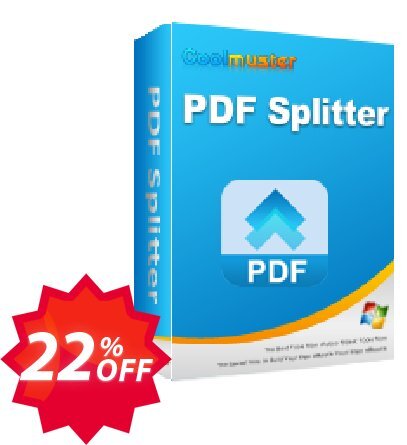 Coolmuster PDF Splitter - Yearly Plan, 5 PCs  Coupon code 22% discount 