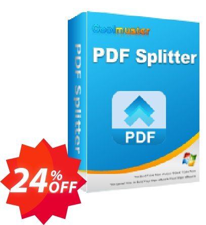 Coolmuster PDF Splitter - Monthly Plan, 5 PCs  Coupon code 24% discount 