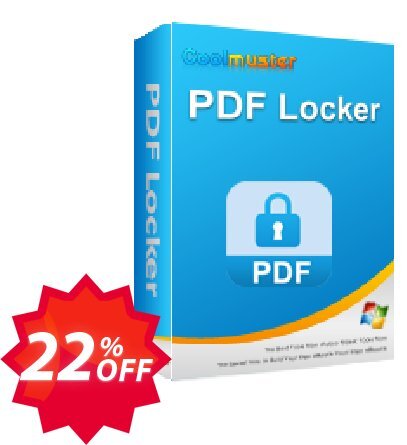 Coolmuster PDF Locker - Lifetime Plan, 5 PCs  Coupon code 22% discount 