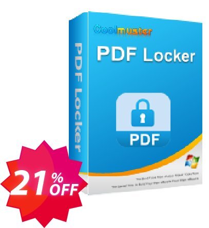 Coolmuster PDF Locker - Lifetime Plan, 10 PCs  Coupon code 21% discount 