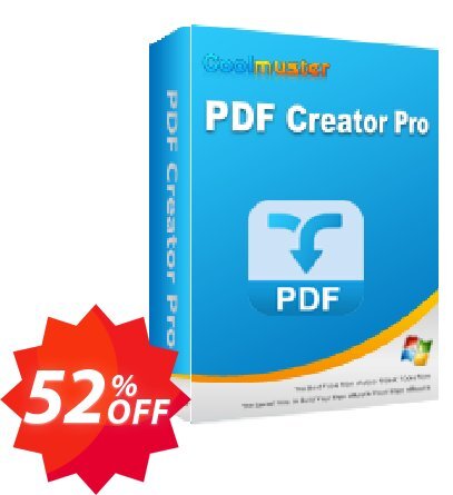 Coolmuster PDF Creator - Lifetime Plan, 1 PC  Coupon code 52% discount 