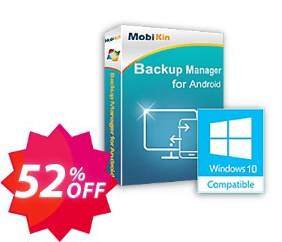 MobiKin Backup Manager for Android - Yearly, 2-5PCs Plan Coupon code 52% discount 