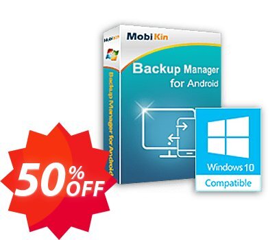 MobiKin Backup Manager for Android - Yearly, 11-15PCs Plan Coupon code 50% discount 