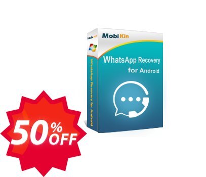 MobiKin WhatsApp Recovery for Android - Yearly, Unlimited Devices, 1 PC Coupon code 50% discount 