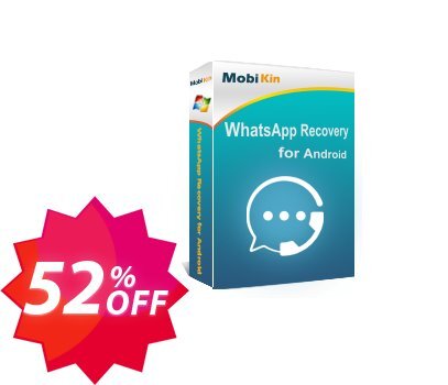 MobiKin WhatsApp Recovery for Android - Lifetime Coupon code 52% discount 