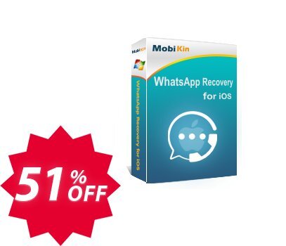 MobiKin WhatsApp Recovery for iOS - Yearly, 9 Devices, 3 PCs Plan Coupon code 51% discount 