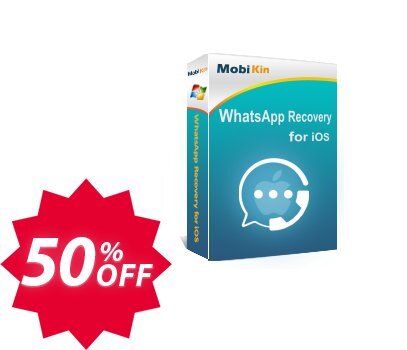 MobiKin WhatsApp Recovery for iOS - Yearly, Unlimited Devices, 1 PC Coupon code 50% discount 