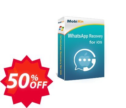 MobiKin WhatsApp Recovery for iOS - Lifetime, Unlimited Devices, 1 PC Coupon code 50% discount 