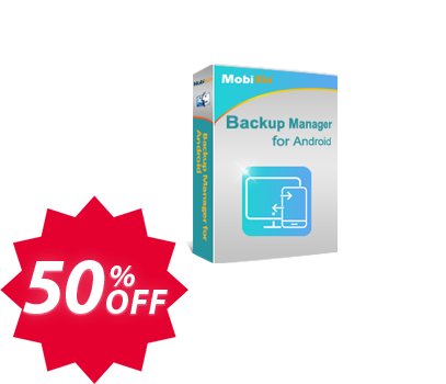 MobiKin Backup Manager for Android, MAC - Yearly, 11-15PCs Plan Coupon code 50% discount 