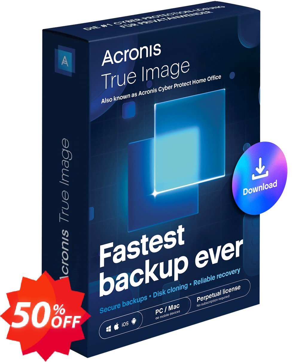 Acronis True Image Premium Coupon code 50% discount 