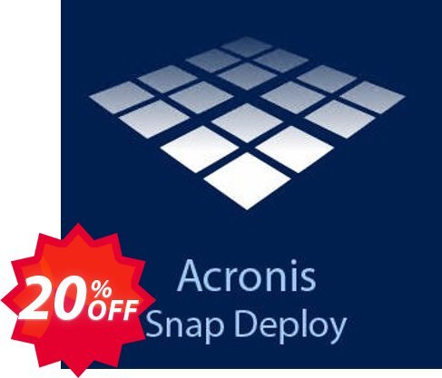 Acronis Snap Deploy Coupon code 20% discount 