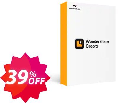 Wondershare Cropro Professional for MAC Coupon code 39% discount 