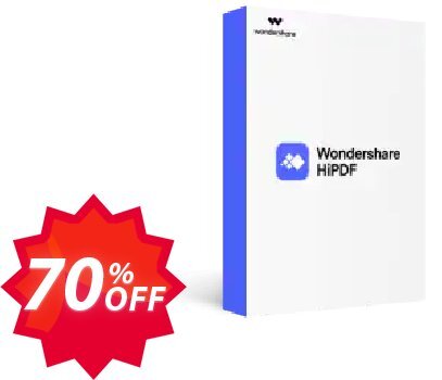 Wondershare HiPDF Pro Plus Coupon code 70% discount 