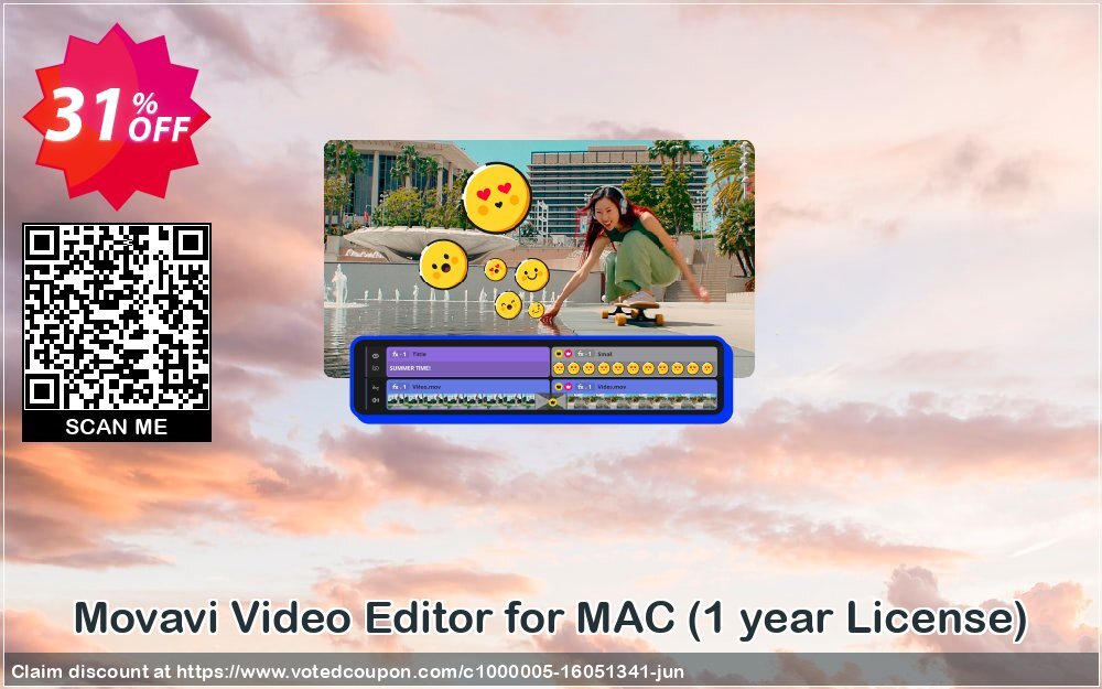 Movavi Video Editor for MAC, Yearly Plan  Coupon Code Jun 2024, 31% OFF - VotedCoupon