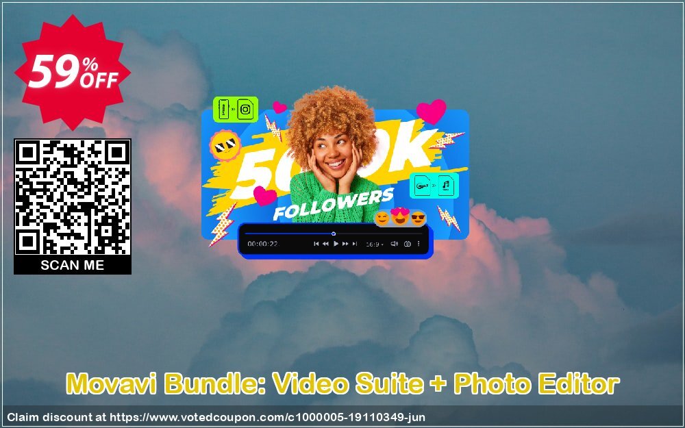 Movavi Bundle: Video Suite + Photo Editor Coupon, discount Bundle: Video Suite + Photo Editor  Big promotions code 2024. Promotion: Big promotions code of Bundle: Video Suite + Photo Editor  2024