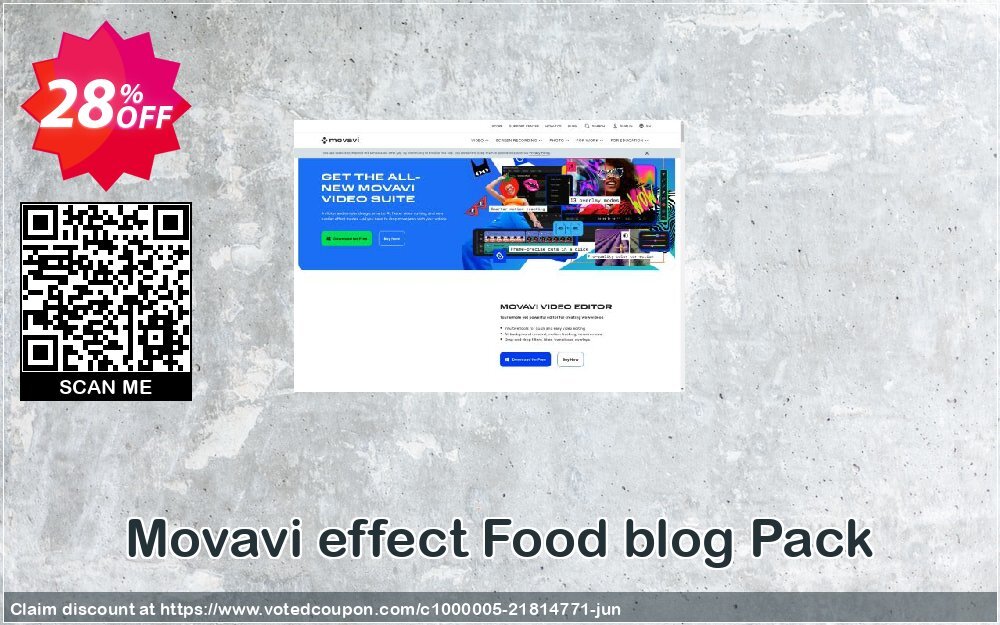 Movavi effect Food blog Pack Coupon Code Jun 2024, 28% OFF - VotedCoupon