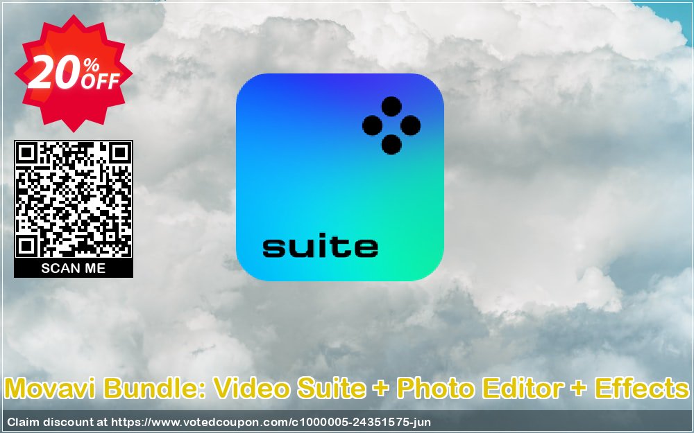 Movavi Bundle: Video Suite + Photo Editor + Effects Coupon, discount Bundle: Video Suite + Photo Editor + Effects Staggering offer code 2024. Promotion: Staggering offer code of Bundle: Video Suite + Photo Editor + Effects 2024