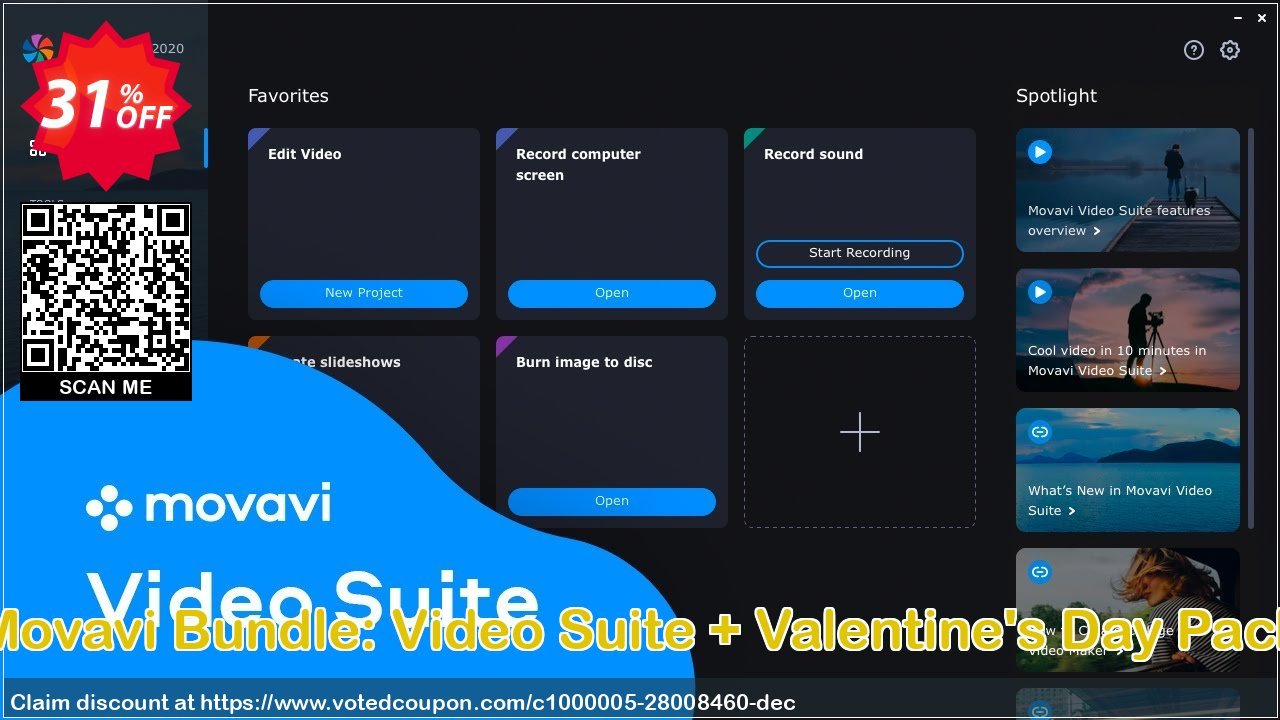 Movavi Bundle: Video Suite + Valentine's Day Pack Coupon Code Jun 2024, 31% OFF - VotedCoupon