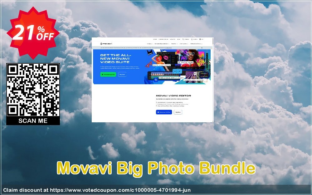 Movavi Big Photo Bundle Coupon, discount Movavi Big Photo Bundle Awful promo code 2024. Promotion: Awful promo code of Movavi Big Photo Bundle 2024
