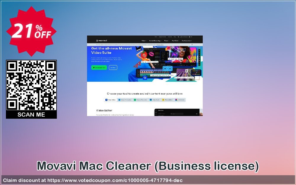 Movavi MAC Cleaner, Business Plan  Coupon Code Jun 2024, 21% OFF - VotedCoupon