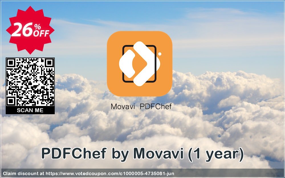 PDFChef by Movavi, Yearly  Coupon, discount Movavi PDF Editor – Annual Subscription stirring discount code 2024. Promotion: stirring discount code of Movavi PDF Editor – Annual Subscription 2024