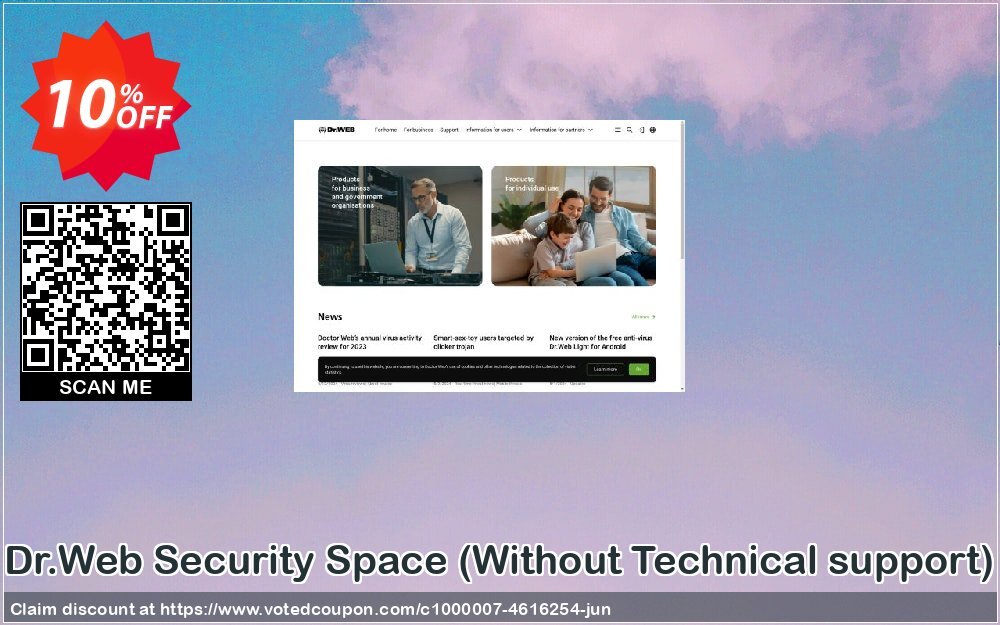 Dr.Web Security Space, Without Technical support  Coupon, discount Dr.Web Security Space without technical support big sales code 2024. Promotion: big sales code of Dr.Web Security Space without technical support 2024
