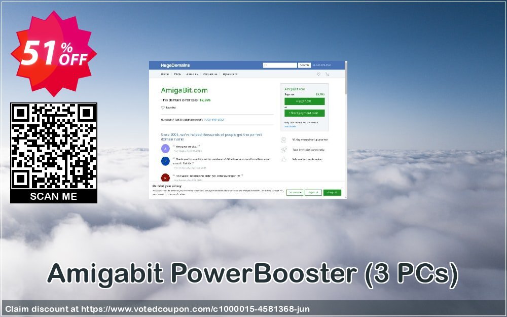 Amigabit PowerBooster, 3 PCs  Coupon, discount 50% Off. Promotion: amazing discount code of Amigabit PowerBooster (3 PCs) 2024