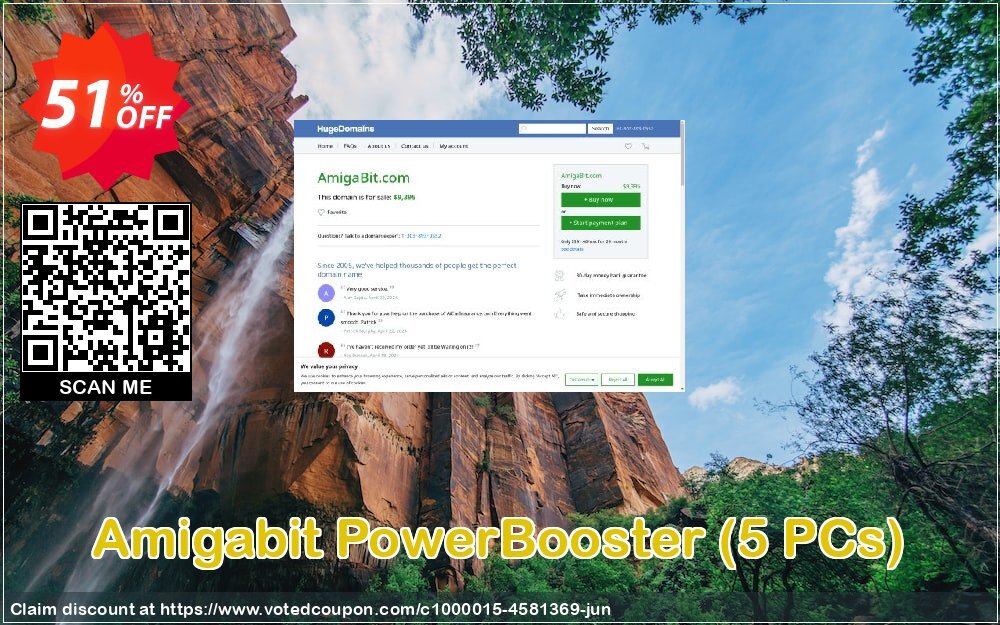 Amigabit PowerBooster, 5 PCs  Coupon, discount 50% Off. Promotion: stunning promo code of Amigabit PowerBooster (5 PCs) 2024