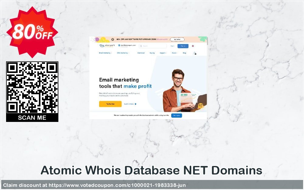 Atomic Whois Database NET Domains Coupon, discount Atomic Whois Database NET Domains stirring offer code 2024. Promotion: stirring offer code of Atomic Whois Database NET Domains 2024