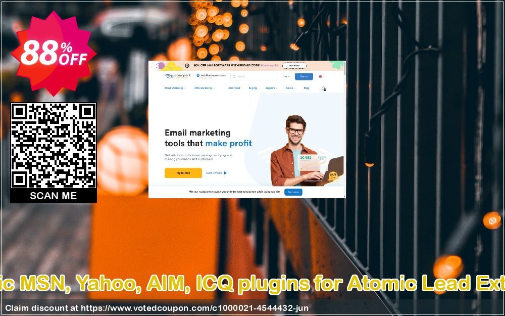 Atomic MSN, Yahoo, AIM, ICQ plugins for Atomic Lead Extactor