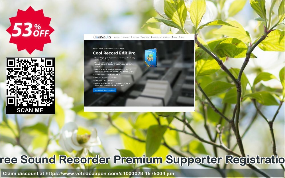Free Sound Recorder Premium Supporter Registration
