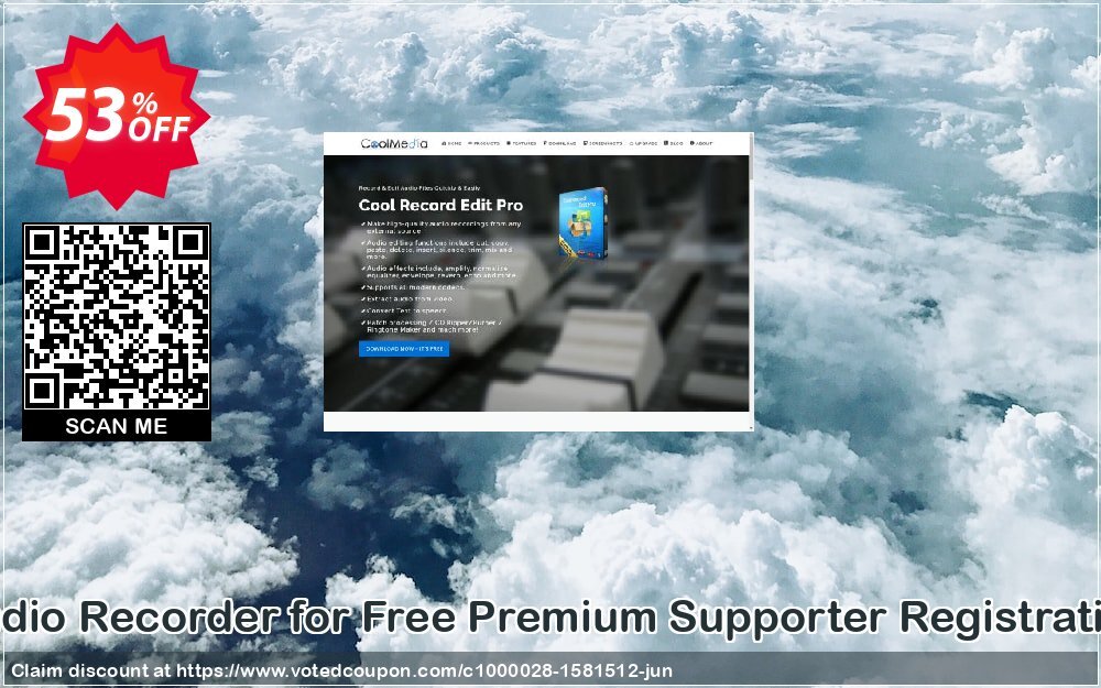 Audio Recorder for Free Premium Supporter Registration Coupon, discount Audio Recorder for Free Premium Supporter Registration wondrous promo code 2024. Promotion: wondrous promo code of Audio Recorder for Free Premium Supporter Registration 2024