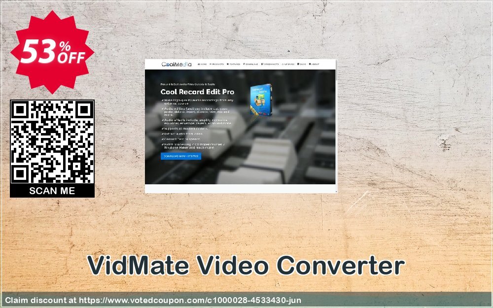 VidMate Video Converter Coupon, discount VidMate Video Converter big deals code 2024. Promotion: big deals code of VidMate Video Converter 2024
