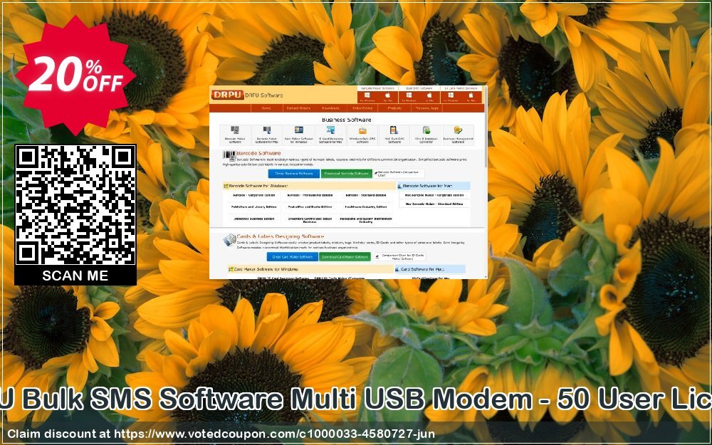 DRPU Bulk SMS Software Multi USB Modem - 50 User Plan Coupon Code Jun 2024, 20% OFF - VotedCoupon