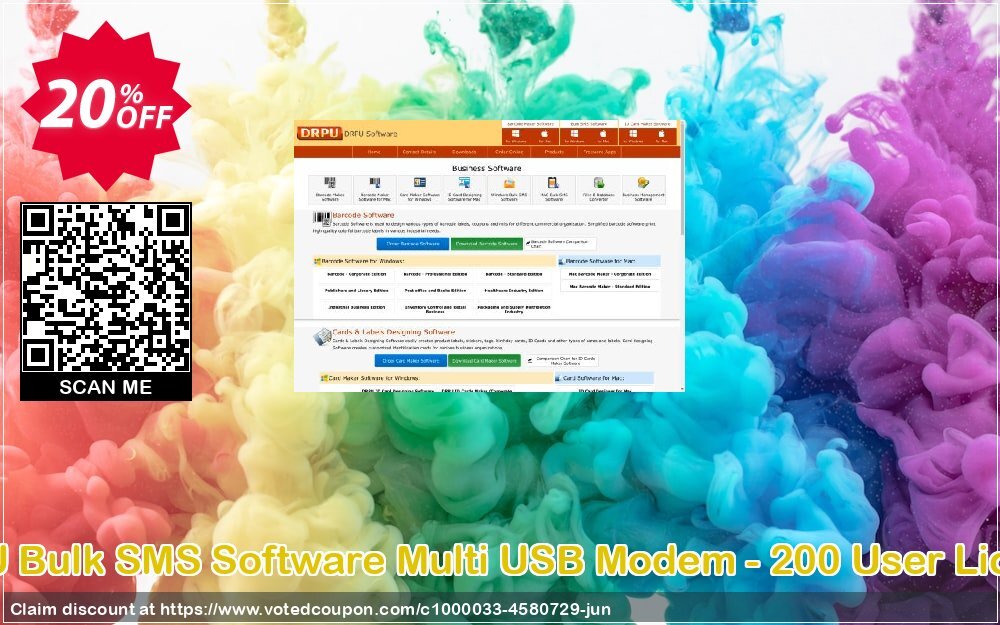 DRPU Bulk SMS Software Multi USB Modem - 200 User Plan Coupon Code Jun 2024, 20% OFF - VotedCoupon