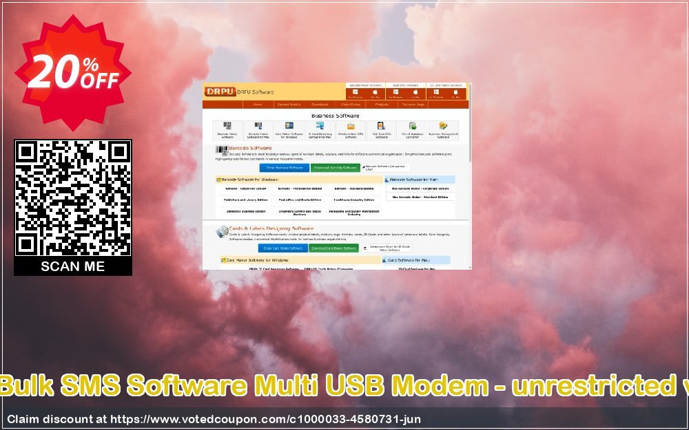 DRPU Bulk SMS Software Multi USB Modem - unrestricted version Coupon, discount Wide-site discount 2024 DRPU Bulk SMS Software Multi USB Modem - unrestricted version. Promotion: formidable offer code of DRPU Bulk SMS Software Multi USB Modem - unrestricted version 2024