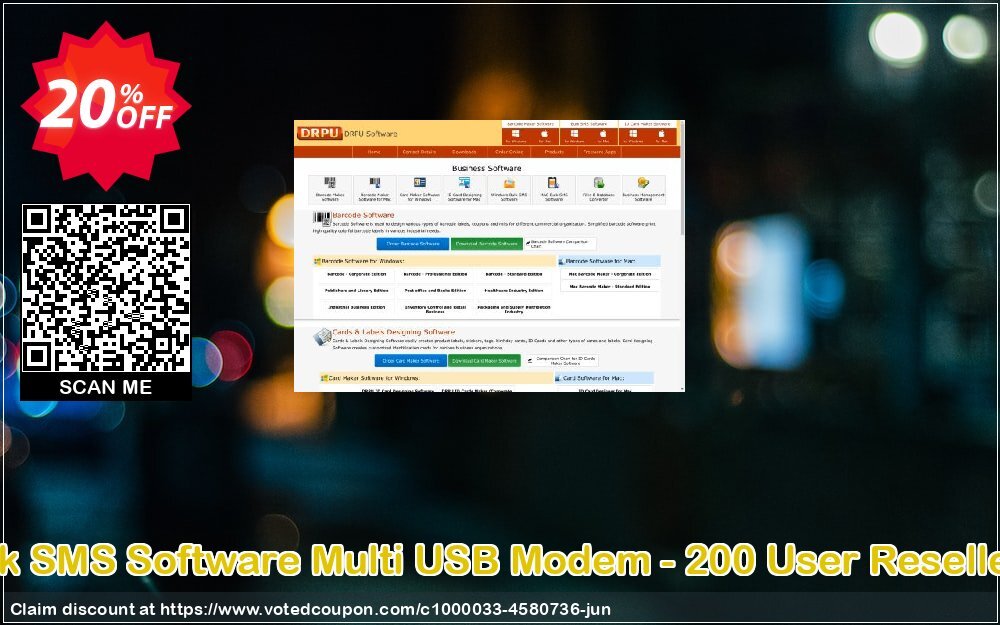 DRPU Bulk SMS Software Multi USB Modem - 200 User Reseller Plan Coupon Code Jun 2024, 20% OFF - VotedCoupon