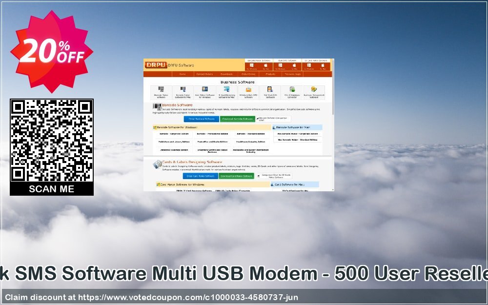 DRPU Bulk SMS Software Multi USB Modem - 500 User Reseller Plan Coupon Code Jun 2024, 20% OFF - VotedCoupon