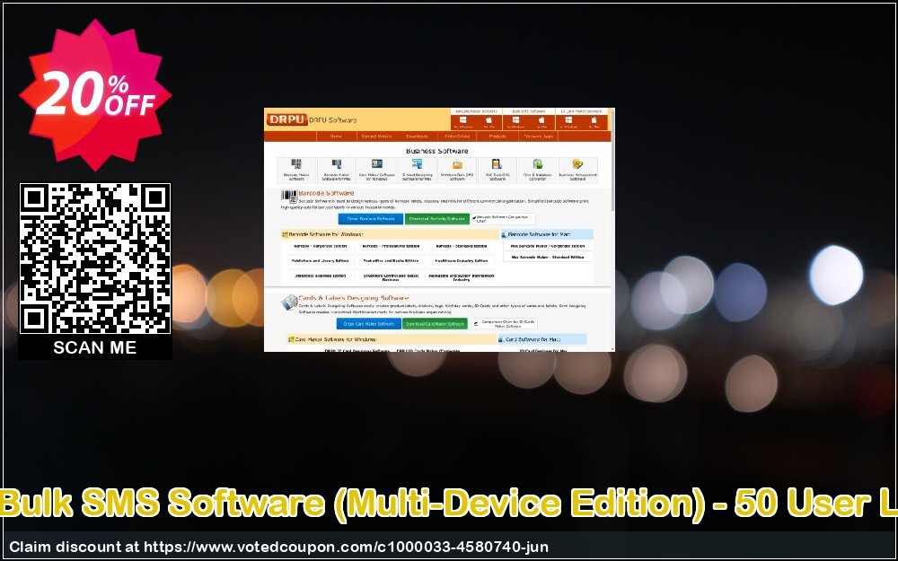 DRPU Bulk SMS Software, Multi-Device Edition - 50 User Plan Coupon, discount Wide-site discount 2024 DRPU Bulk SMS Software (Multi-Device Edition) - 50 User License. Promotion: super promo code of DRPU Bulk SMS Software (Multi-Device Edition) - 50 User License 2024