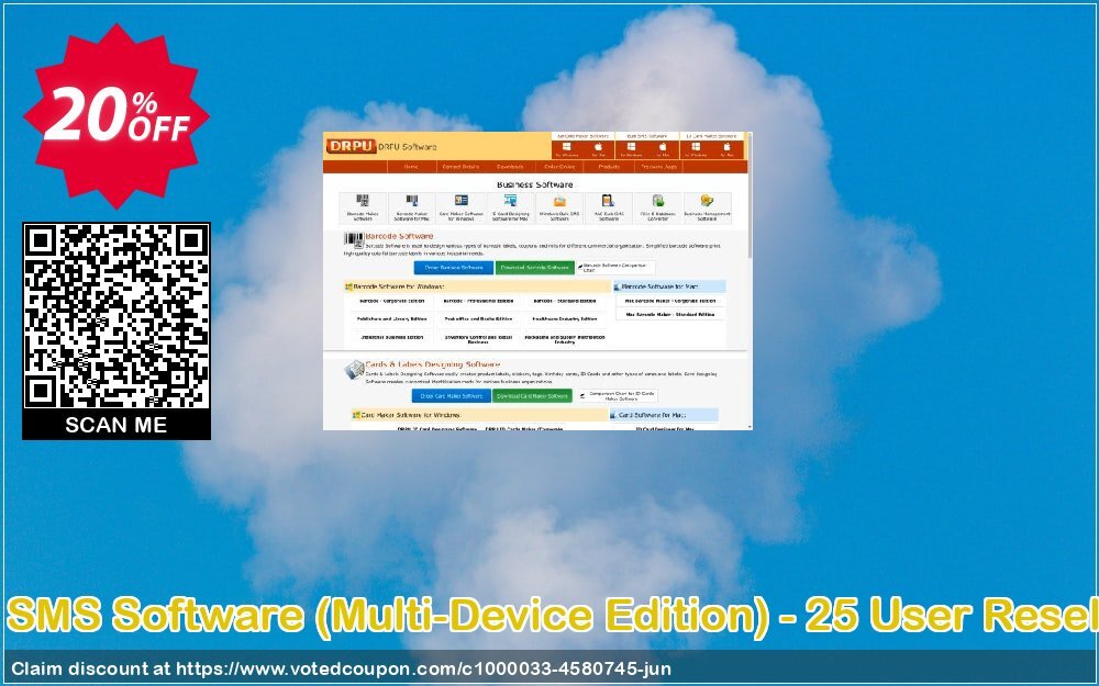 DRPU Bulk SMS Software, Multi-Device Edition - 25 User Reseller Plan Coupon, discount Wide-site discount 2024 DRPU Bulk SMS Software (Multi-Device Edition) - 25 User Reseller License. Promotion: exclusive offer code of DRPU Bulk SMS Software (Multi-Device Edition) - 25 User Reseller License 2024