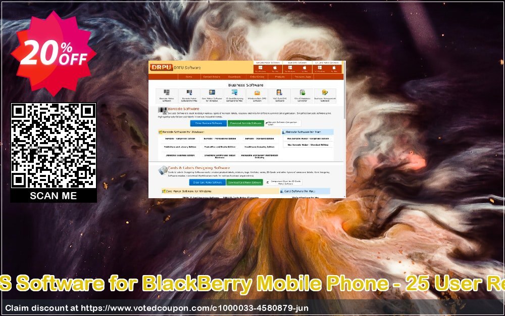 DRPU Bulk SMS Software for BlackBerry Mobile Phone - 25 User Reseller Plan Coupon, discount Wide-site discount 2024 DRPU Bulk SMS Software for BlackBerry Mobile Phone - 25 User Reseller License. Promotion: best discount code of DRPU Bulk SMS Software for BlackBerry Mobile Phone - 25 User Reseller License 2024