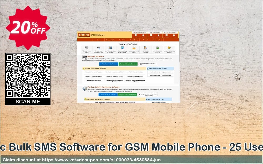 DRPU MAC Bulk SMS Software for GSM Mobile Phone - 25 User Plan Coupon, discount Wide-site discount 2024 DRPU Mac Bulk SMS Software for GSM Mobile Phone - 25 User License. Promotion: awesome deals code of DRPU Mac Bulk SMS Software for GSM Mobile Phone - 25 User License 2024