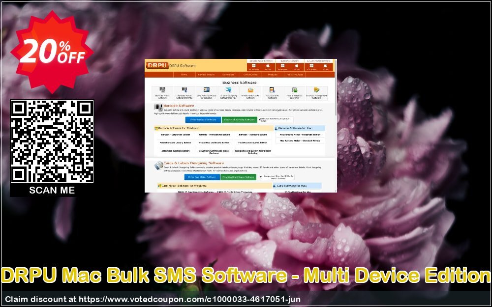 DRPU MAC Bulk SMS Software - Multi Device Edition Coupon, discount Wide-site discount 2024 DRPU Mac Bulk SMS Software - Multi Device Edition. Promotion: excellent promotions code of DRPU Mac Bulk SMS Software - Multi Device Edition 2024