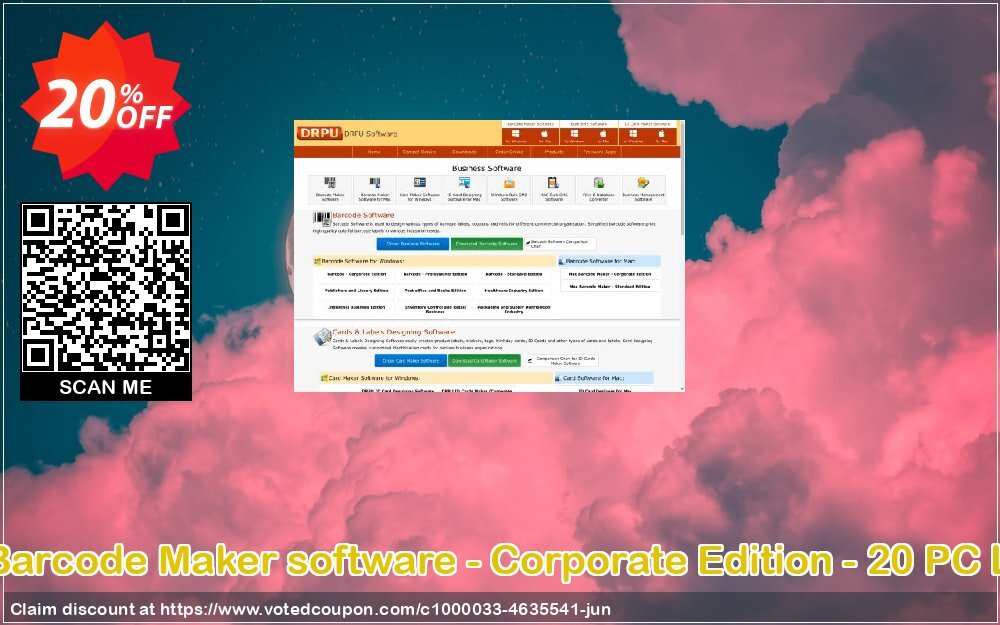 DRPU Barcode Maker software - Corporate Edition - 20 PC Plan Coupon, discount Wide-site discount 2024 DRPU Barcode Maker software - Corporate Edition - 20 PC License. Promotion: fearsome offer code of DRPU Barcode Maker software - Corporate Edition - 20 PC License 2024