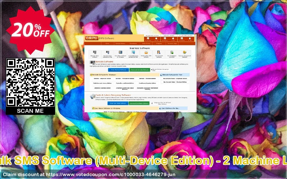 MAC Bulk SMS Software, Multi-Device Edition - 2 MAChine Plan Coupon, discount Wide-site discount 2024 Mac Bulk SMS Software (Multi-Device Edition) - 2 Machine License. Promotion: stirring offer code of Mac Bulk SMS Software (Multi-Device Edition) - 2 Machine License 2024