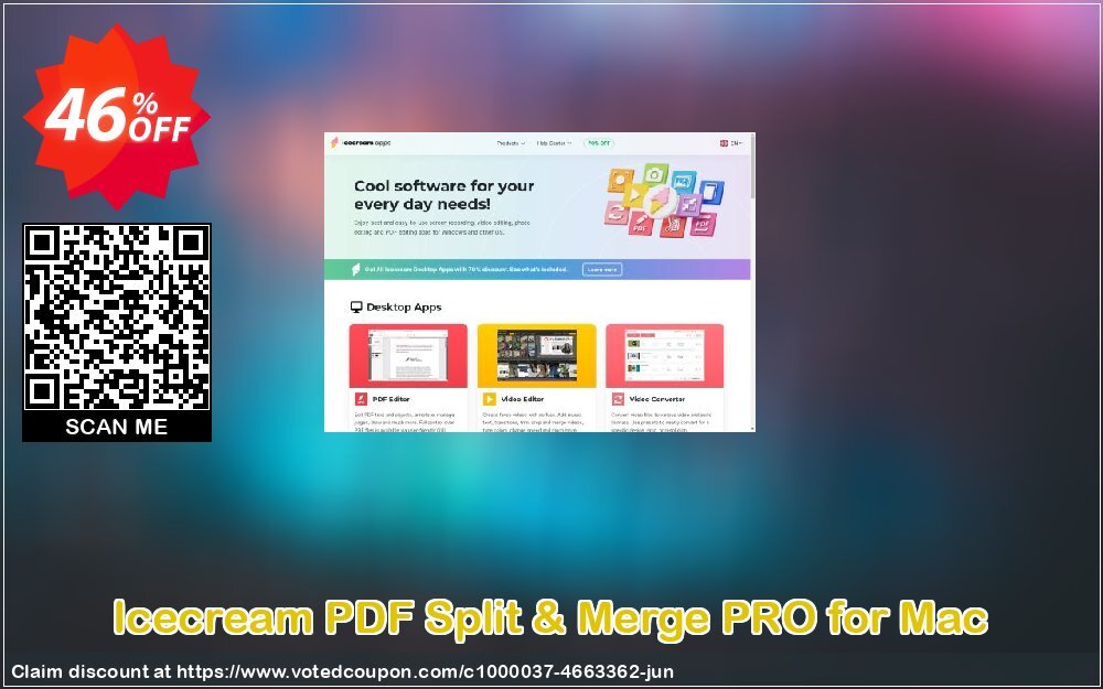 Icecream PDF Split & Merge PRO for MAC Coupon, discount Icecream PDF Split&Merge PRO for Mac wonderful promotions code 2024. Promotion: wonderful promotions code of Icecream PDF Split&Merge PRO for Mac 2024