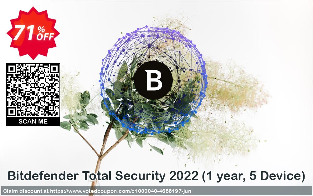Bitdefender Total Security 2022, Yearly, 5 Device  Coupon, discount 70% OFF Bitdefender Total Security 2024 (1 year, 5 Device), verified. Promotion: Awesome promo code of Bitdefender Total Security 2024 (1 year, 5 Device), tested & approved