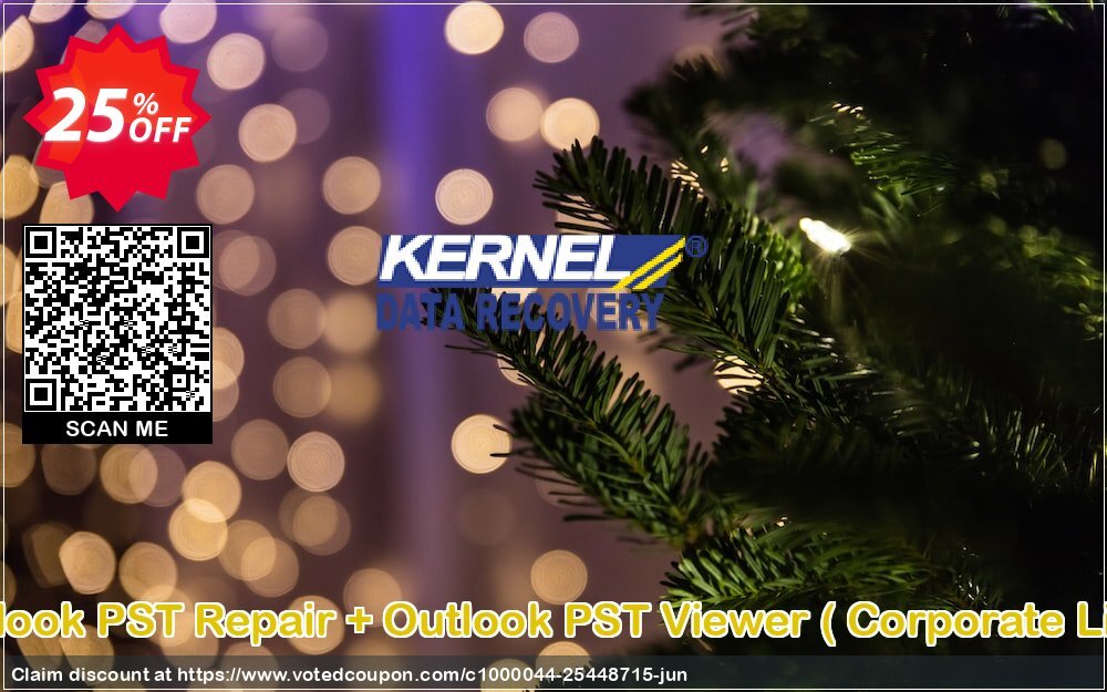 Kernal for Outlook PST Repair + Outlook PST Viewer,  Corporate Licence  Qnt- 3 Coupon Code Jun 2024, 25% OFF - VotedCoupon