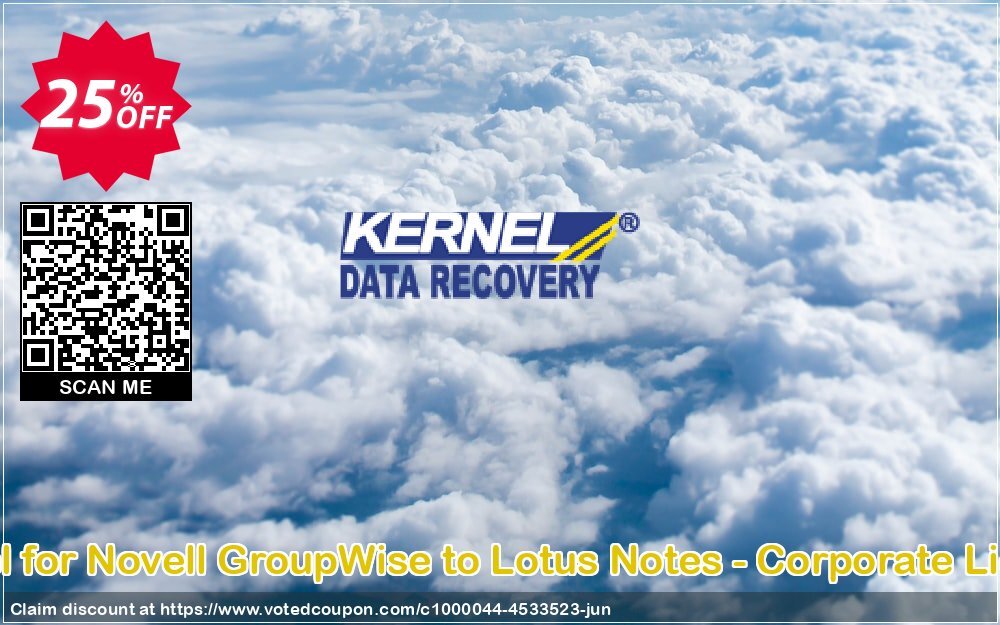 Kernel for Novell GroupWise to Lotus Notes - Corporate Plan Coupon Code Jun 2024, 25% OFF - VotedCoupon